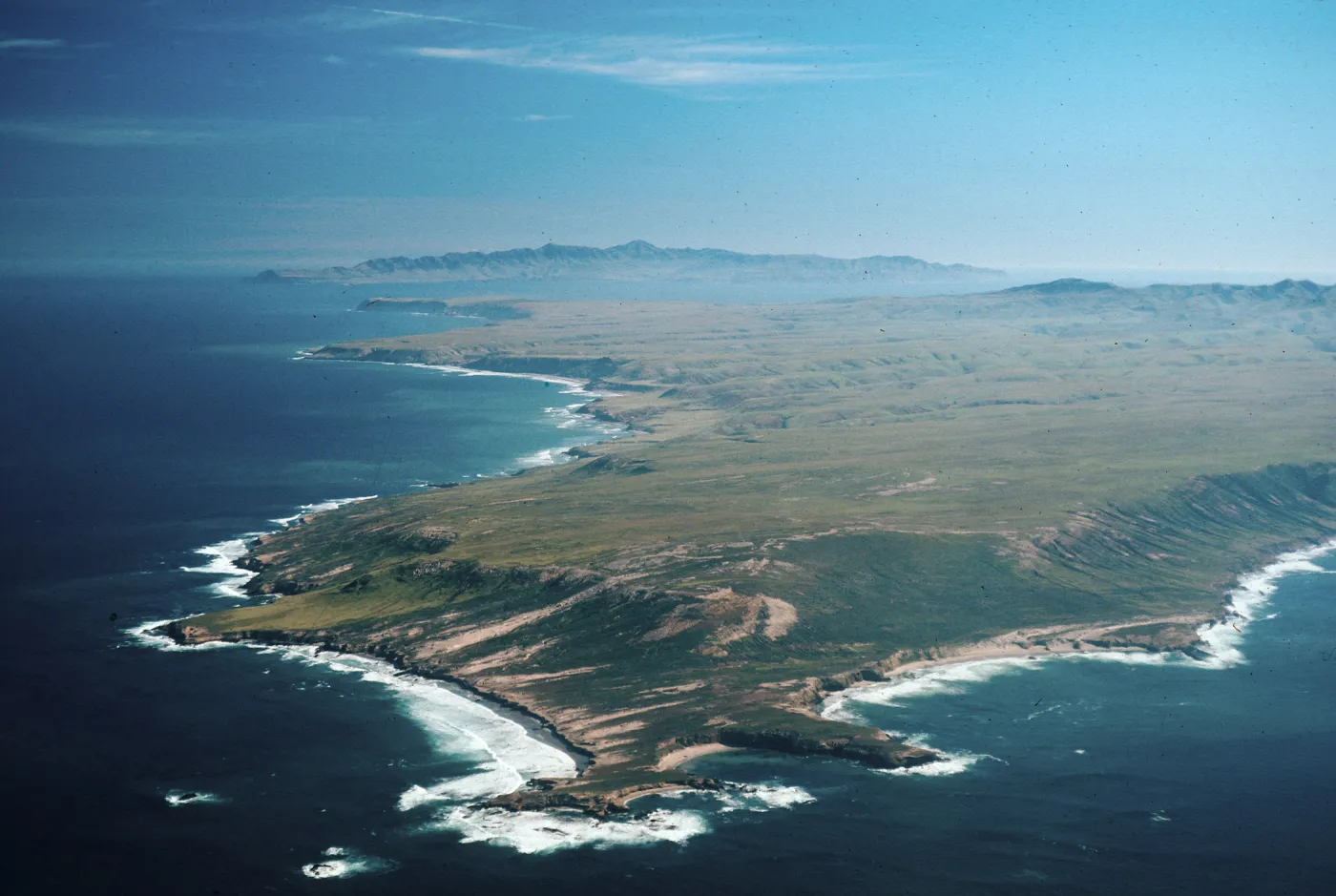 W end, Santa Rosa Island, Santa Cruz Island in background