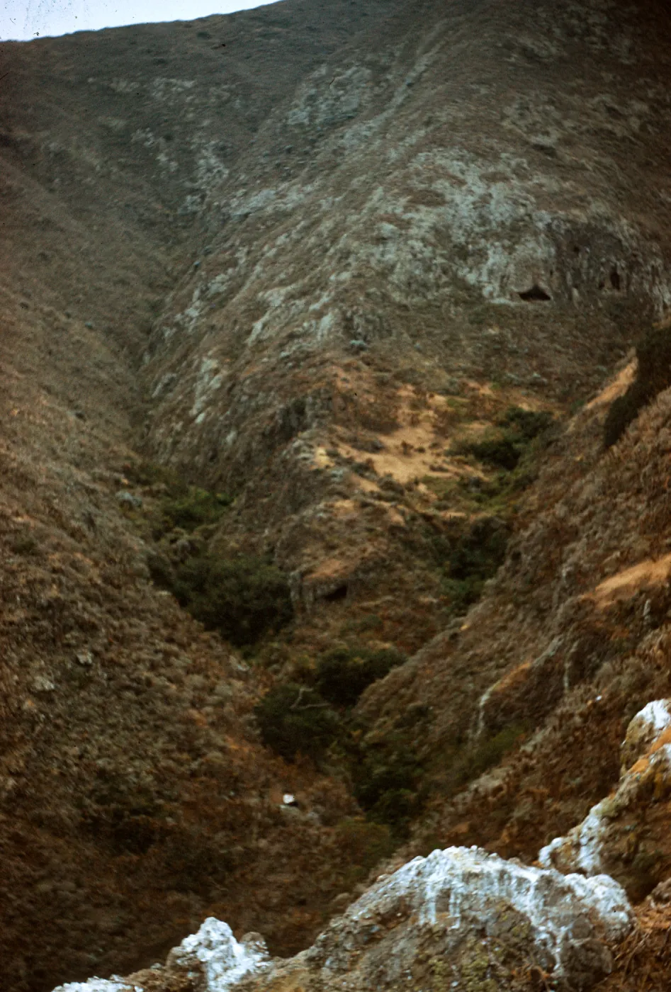 canyon on North side of West Anacapa Island