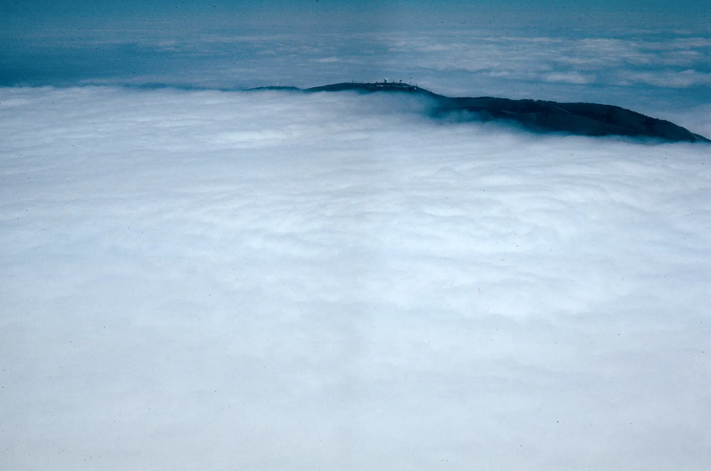 navy base above fog, Santa Cruz Island