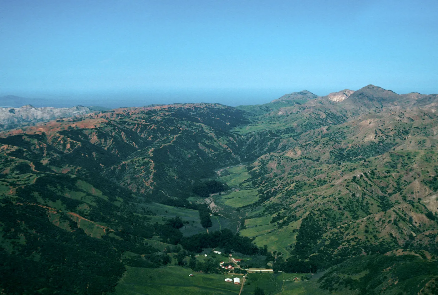 Stanton Ranch, Central Valley, looking West, Santa Cruz Island