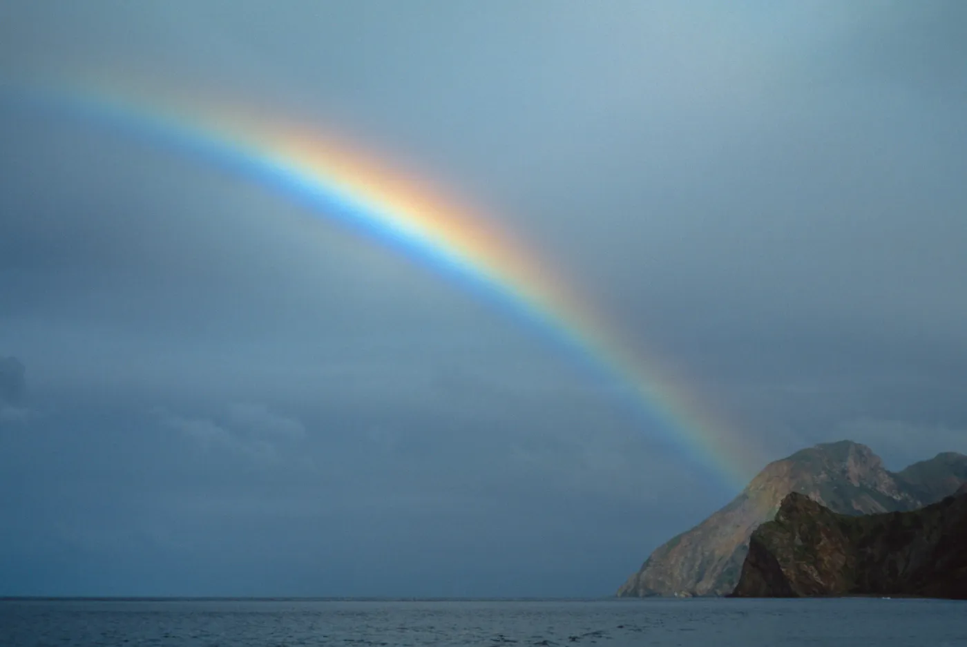 rainbow, near Empire Landing, Santa Cruz Island