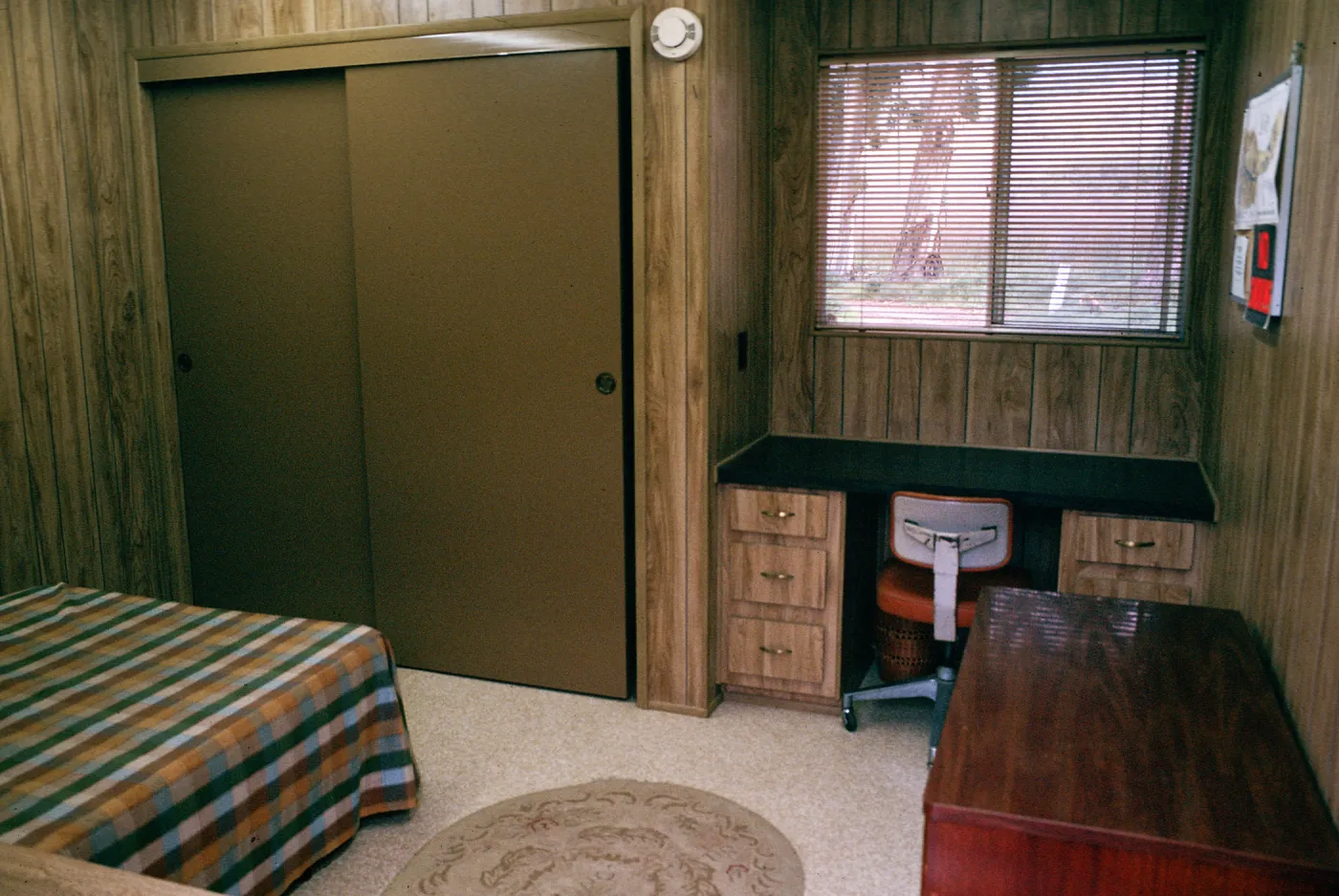 room in trailers, field station, Santa Cruz Island
