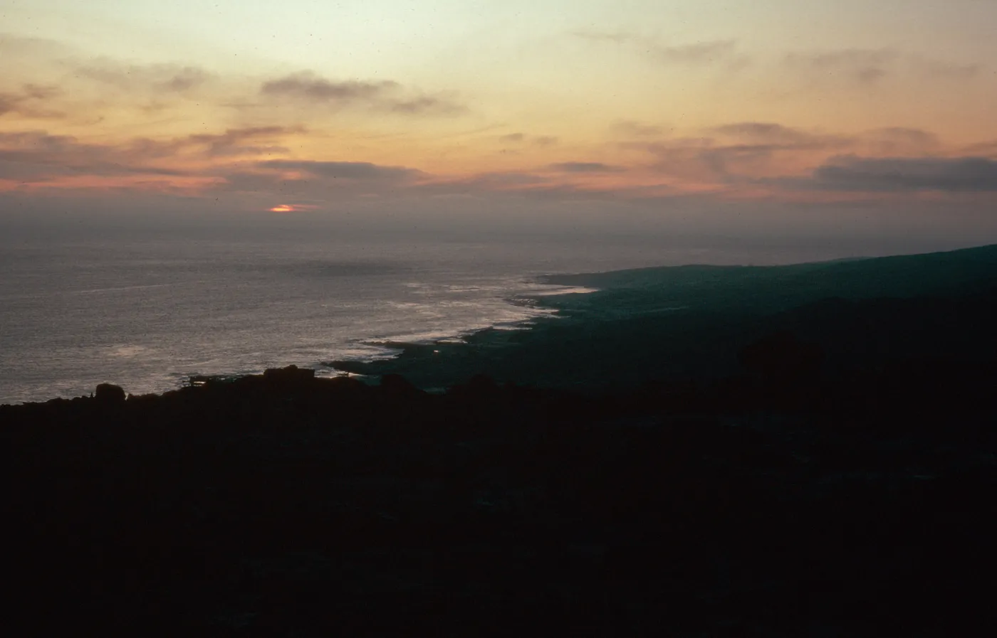 sunset, from Theodolite Road, San Nicolas Island