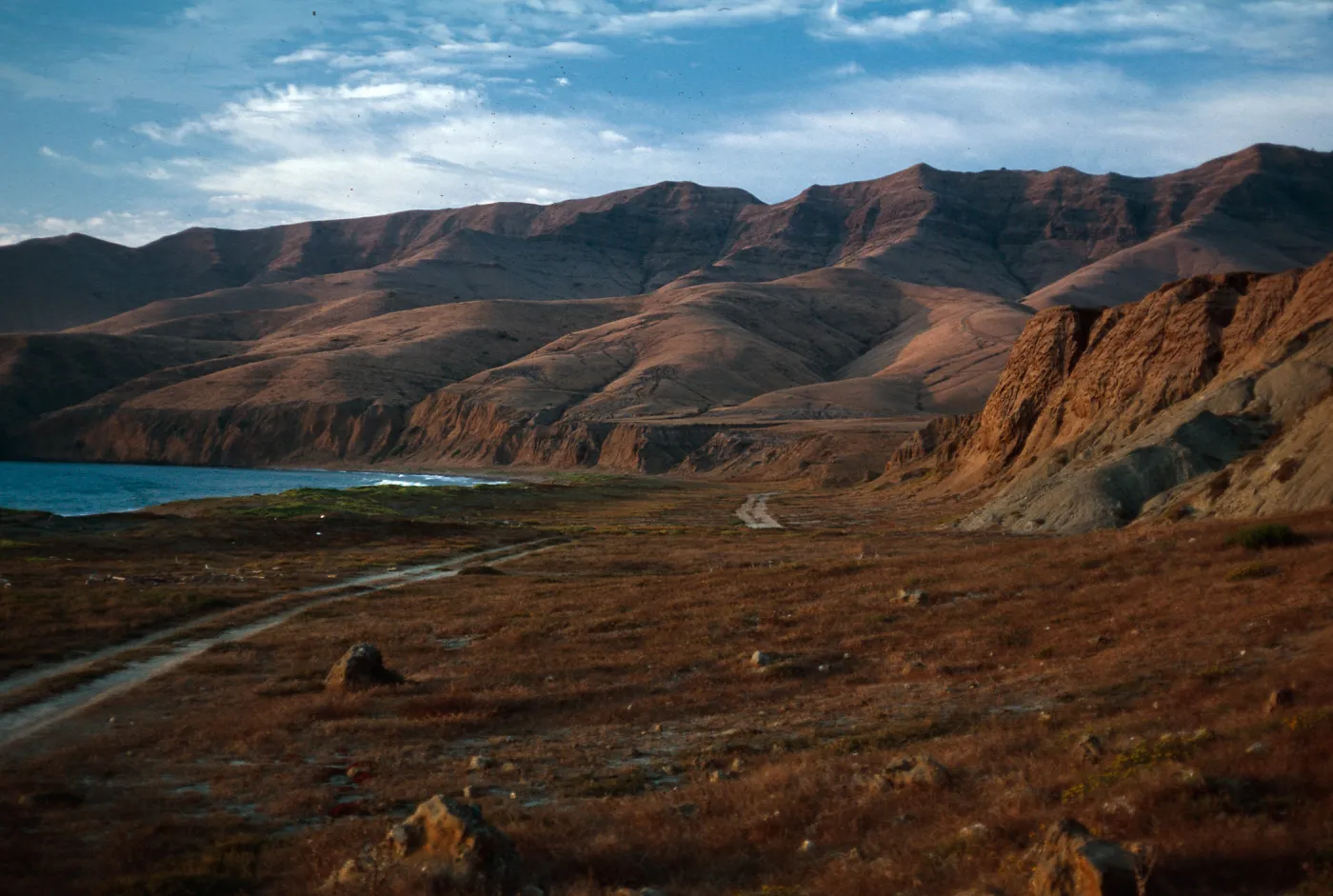 Christy Beach at sundown, Santa Cruz Island