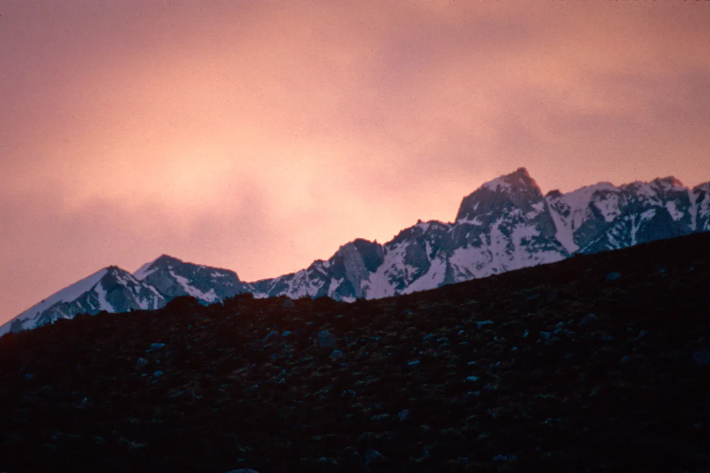 Sierra Nevada above Bishop, June, 1995
