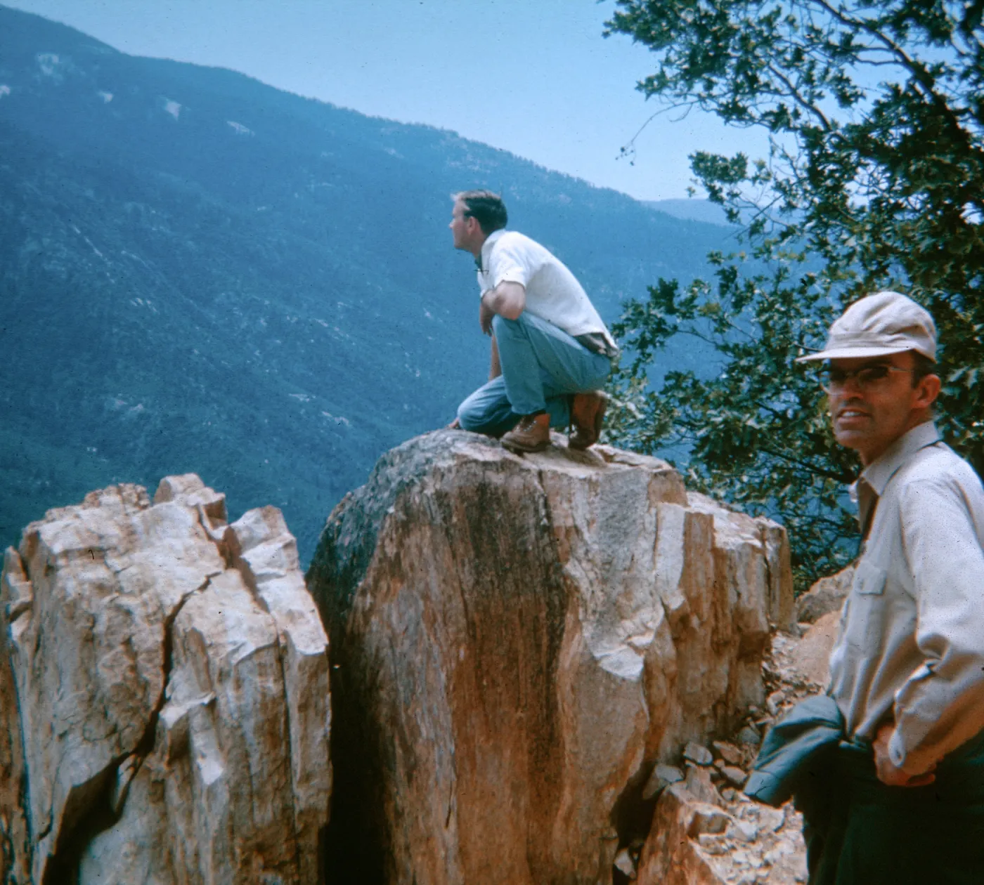 Along trail back of Rock Creek Camp