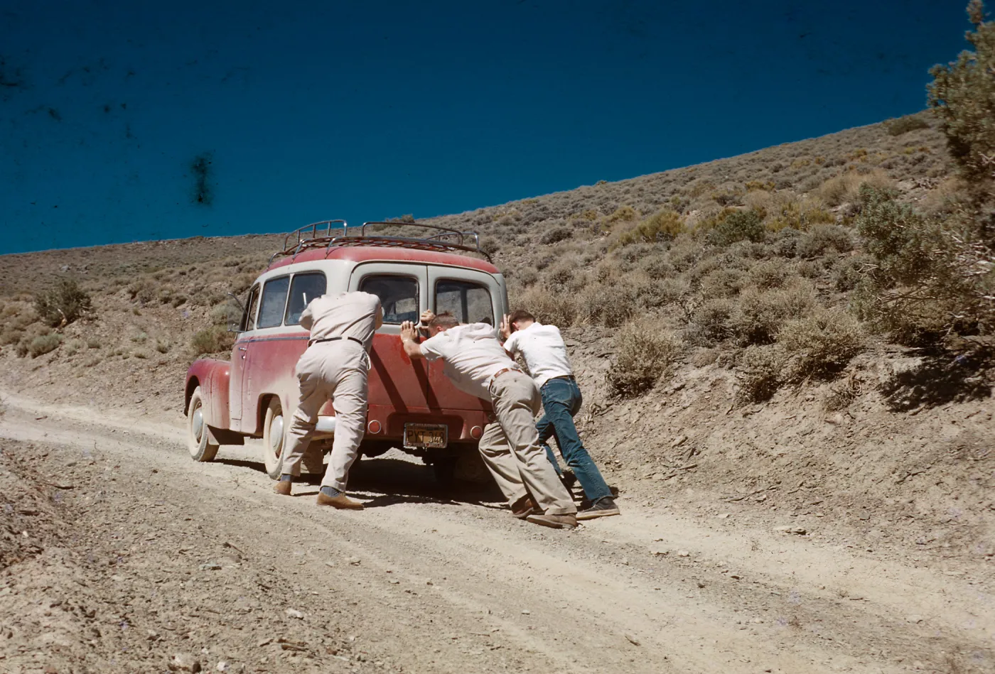 Bob, Katherine and Neil, trip to Ancient Bristlecone Forest, Inyo National Forest w/Neil Muller, 1960-68