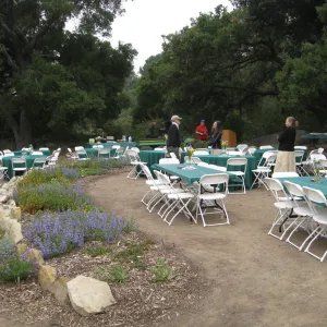 2009 volunteer lunch setup, Meadow Terrace