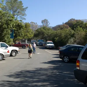 Fire Vehicles in the SBBG Parking Lot after the Jesusita Fire