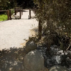 top of Mission Dam after the Jesusita Fire
