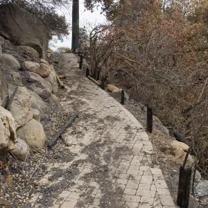 Campbell Trail, after the Jesusita Fire