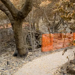 Campbell Bridge site, after the Jesusita Fire