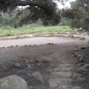 View from Meadow Oaks to Garden Terrace after the Jesusita Fire