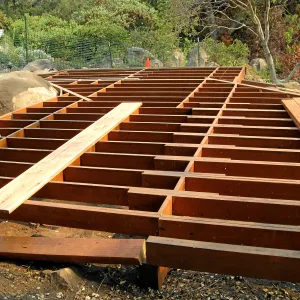 Reconstruction of Home Demonstration Garden deck after Jesusita Fire