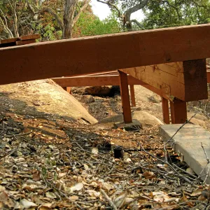 Reconstruction of Home Demonstration Garden deck after Jesusita Fire