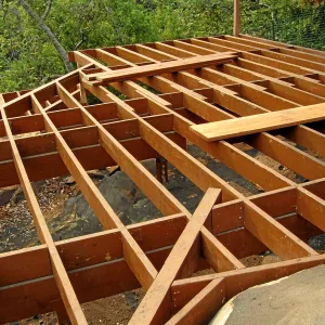 Reconstruction of Home Demonstration Garden deck after Jesusita Fire