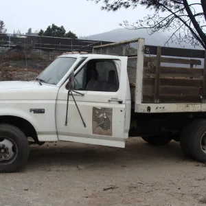 SBBG truck burned in the Jesusita Fire