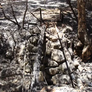 Campbell Bridge, after the Jesusita Fire