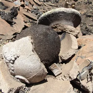 debris from the Home Demonstration Deck, after the Jesusita Fire