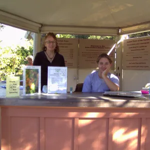 Entrance Kiosk, Fall Plant Sale, 2005 ($7 Adult entrance fee)
