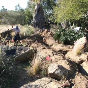Irrigation construction in the Desert Section