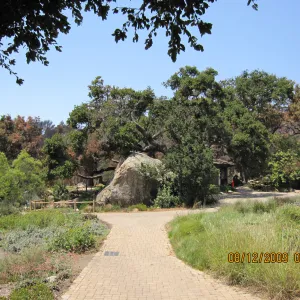 walkway to Blaksley Boulder abd the Information Kiosk