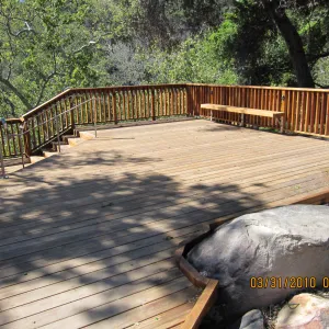 new Home Demonstration Deck, rebuilt after the Jesusita Fire