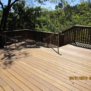 new Home Demonstration Deck, rebuilt after the Jesusita Fire