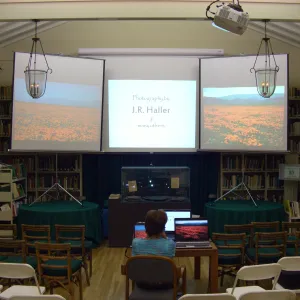 producing the J.R. Haller three screen slideshow, 2009