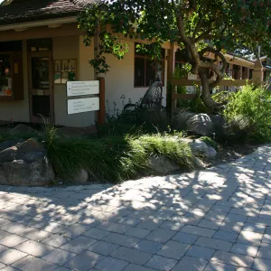 The Garden Shop and Courtyard, new paving stones