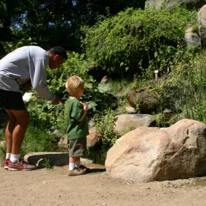 Discovery Garden, parent and child