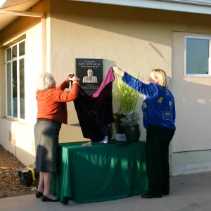 unveiling the Pritzlaff plaque, Dedication event, Pritzlaff fund for plant conservation