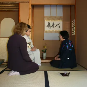 Tea Ceremony, SBBG Tea House, interior