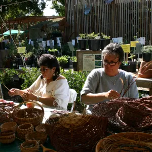 Toad Hall Public Opening event, woven baskets and basketry