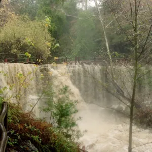 flood and storm debris at Mission Dam, Mission Creek