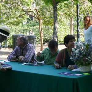 Alice's Garden, book signing at Alice Keck Park Memorial Garden