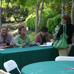Alice's Garden, book signing at Alice Keck Park Memorial Garden