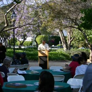 Alice's Garden, book signing at Alice Keck Park Memorial Garden