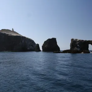 Arch Rock, Anacapa Island, SBBG field trip, 2008