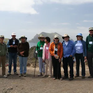 group photo, Anacapa Island, SBBG field trip, 2008