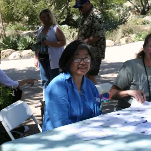 Joan Evans, SBBG Egg Hunt, 2008