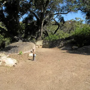 Garden terrace site after deconstruction