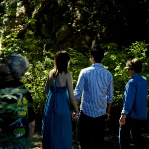 Docent tour in the Redwood Section, Community Free Day, October 2011