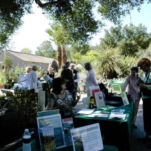 Cherie Welsh, SBBG Reception table, Master Gardener table, Community Free Day, October 2011
