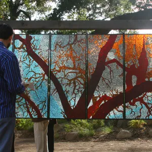 stained glass art exhibit, Rose and Nightingale concert in the Garden event