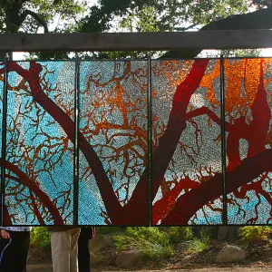 stained glass art exhibit, Rose and Nightingale concert in the Garden event