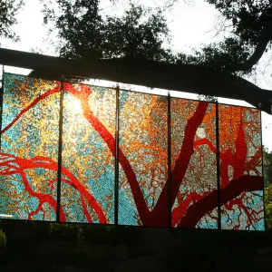 stained glass art exhibit, Rose and Nightingale concert in the Garden event