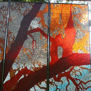 stained glass art exhibit, Rose and Nightingale concert in the Garden event