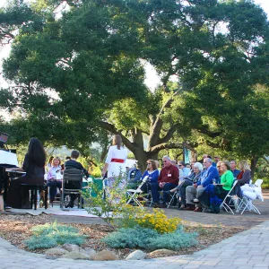under the Meadow Oaks, Rose and Nightingale concert in the Garden event