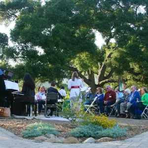 under the Meadow Oaks, Rose and Nightingale concert in the Garden event